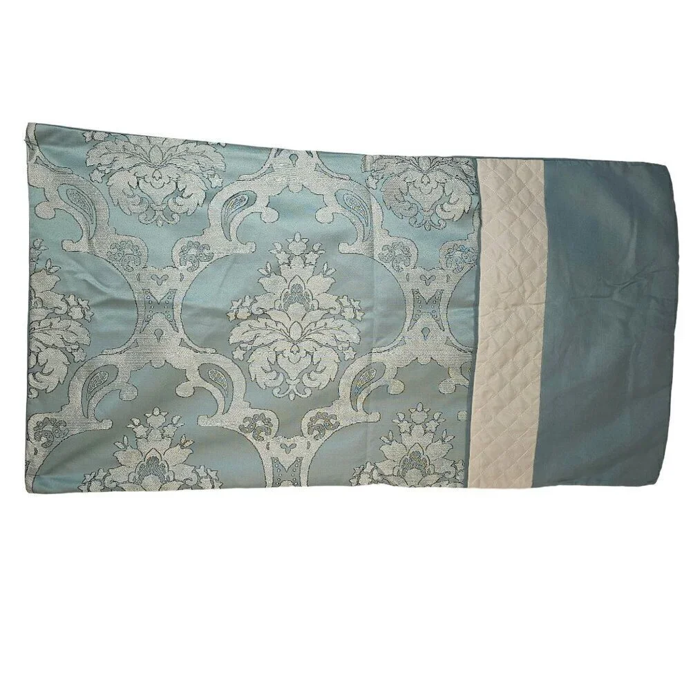 Riverbrook Home Julietta Jacquard King Pillowcase Cover Aqua Replacement NEW